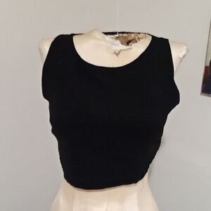 Valentina Classic Black Crop Top
